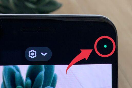 indicador verde camara android