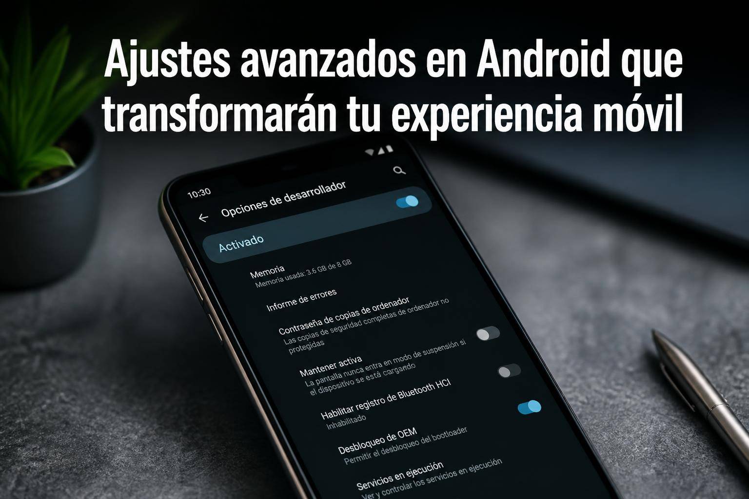 ajustes avanzados en Android