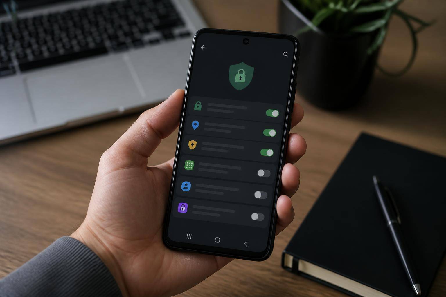 ajustes de Android que