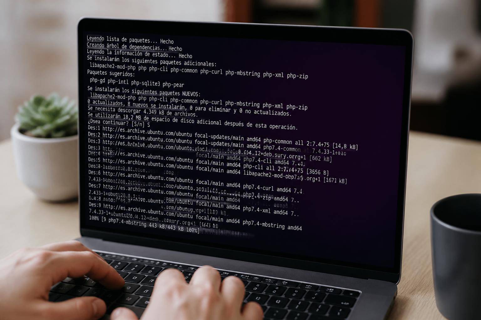 configura un servidor web