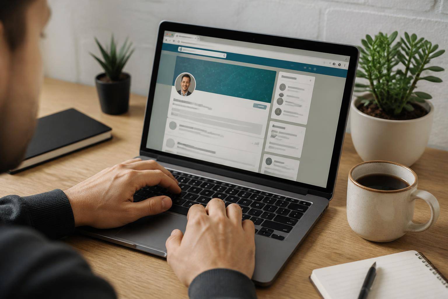 Crear un perfil profesional