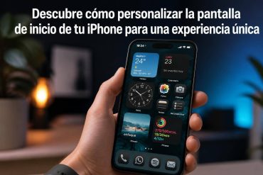 Descubre cómo personalizar la pantalla de inicio de tu iPhone para una experiencia única