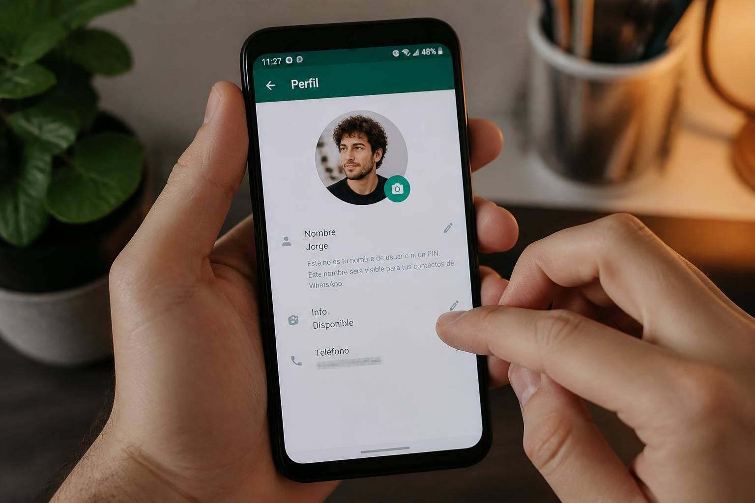 personalizar perfil de WhatsApp